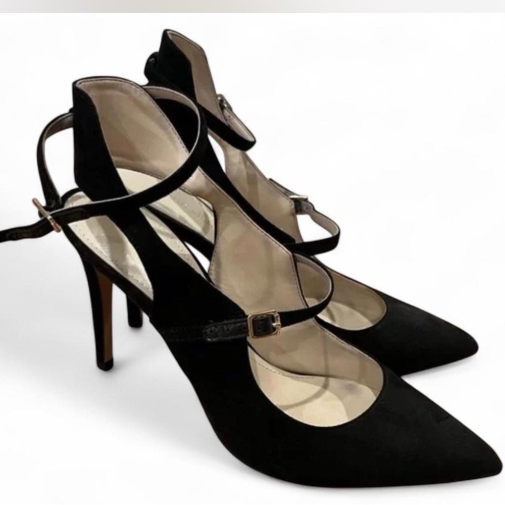 Marc Fisher Black Strappy Heels